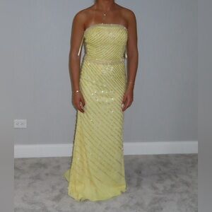 Yellow evening gown